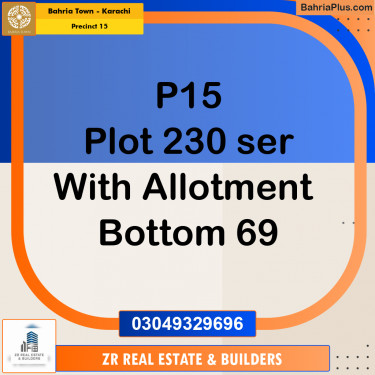 125 Sq. Yards Residential Plot for Sale in Precinct 15 -  Bahria Town, Karachi - (BP-202687)