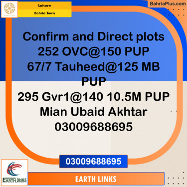 Residential Plot for Sale in Bahria Town, Lahore - (BP-202770)
