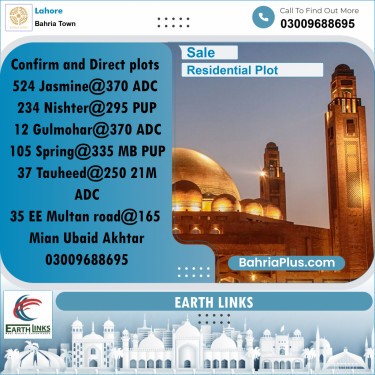 Residential Plot for Sale in Bahria Town, Lahore - (BP-202774)