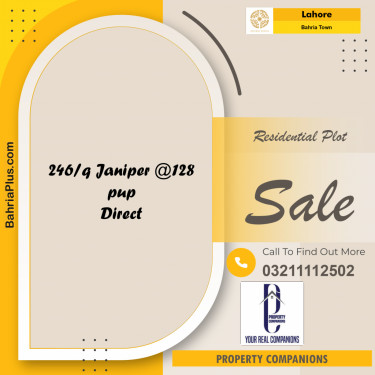 Residential Plot for Sale in Bahria Town, Lahore - (BP-202785)