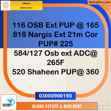 Residential Plot for Sale in Bahria Town, Lahore - (BP-202797)