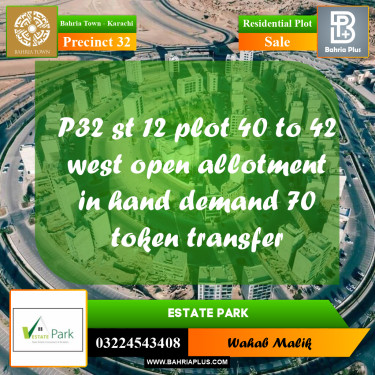 Residential Plot for Sale in Precinct 32 -  Bahria Town, Karachi - (BP-202856)