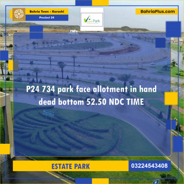 Residential Plot for Sale in Precinct 24 -  Bahria Town, Karachi - (BP-202935)