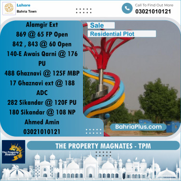 Residential Plot for Sale in Bahria Town, Lahore - (BP-202972)