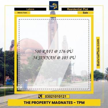 Residential Plot for Sale in Bahria Town, Lahore - (BP-202988)