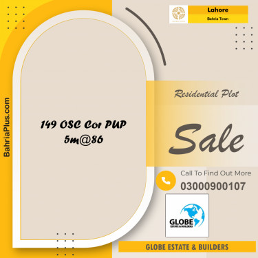 Residential Plot for Sale in Bahria Town, Lahore - (BP-203115)