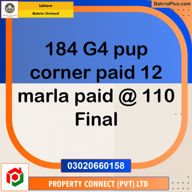 Residential Plot for Sale in Bahria Orchard, Lahore - (BP-203138)