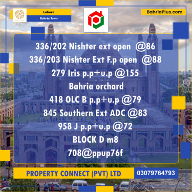Residential Plot for Sale in Bahria Town, Lahore - (BP-203176)