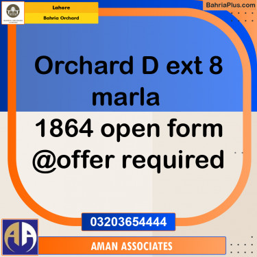 Residential Plot for Sale in Bahria Orchard, Lahore - (BP-203203)