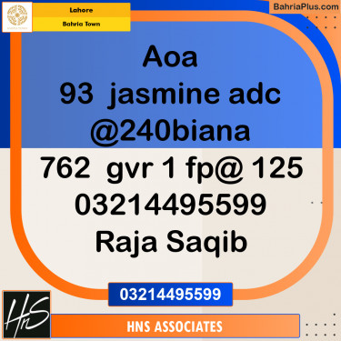 Residential Plot for Sale in Bahria Town, Lahore - (BP-203267)