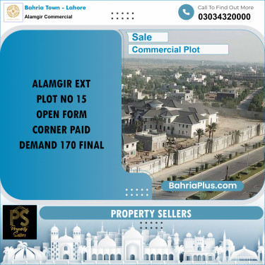 5 Marla Commercial Plot for Sale in Alamgir Commercial -  Bahria Town, Lahore - (BP-203283)