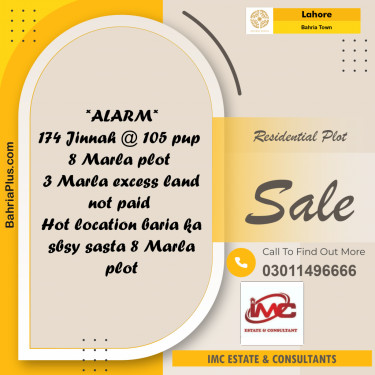 Residential Plot for Sale in Bahria Town, Lahore - (BP-203318)