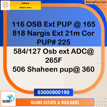 Residential Plot for Sale in Bahria Town, Lahore - (BP-203391)