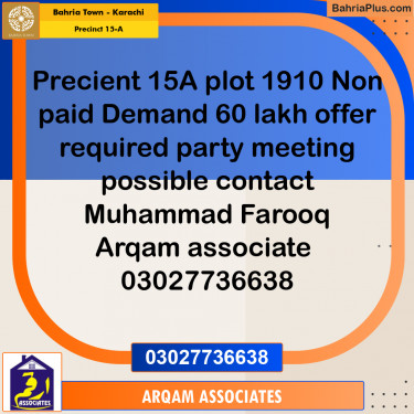 125 Sq. Yards Residential Plot for Sale in Precinct 15-A -  Bahria Town, Karachi - (BP-203416)