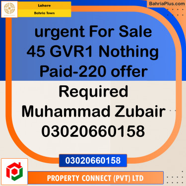 Residential Plot for Sale in Bahria Town, Lahore - (BP-203436)
