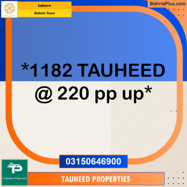 Residential Plot for Sale in Bahria Town, Lahore - (BP-203467)
