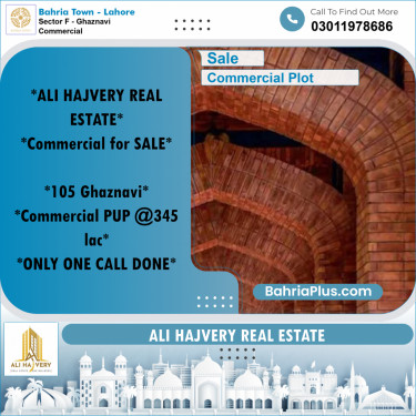 5 Marla Commercial Plot for Sale in Sector F - Ghaznavi Commercial -  Bahria Town, Lahore - (BP-203491)