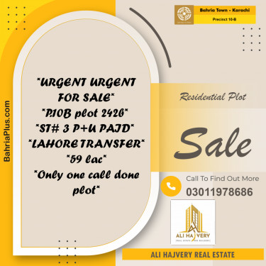 5 Marla Residential Plot for Sale in Precinct 10-B -  Bahria Town, Karachi - (BP-203600)