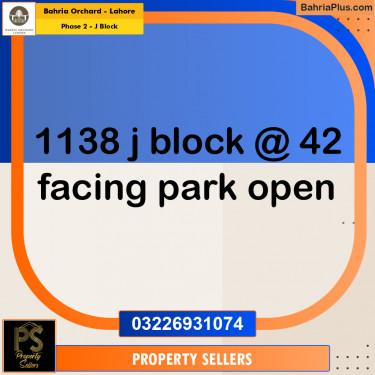 Residential Plot for Sale in Phase 2 - J Block -  Bahria Orchard, Lahore - (BP-203624)