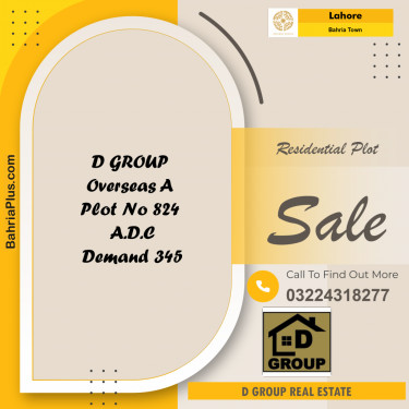 Residential Plot for Sale in Bahria Town, Lahore - (BP-203679)