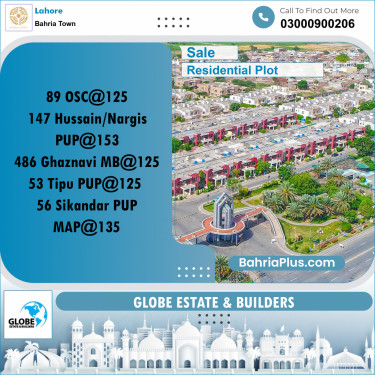 Residential Plot for Sale in Bahria Town, Lahore - (BP-203686)