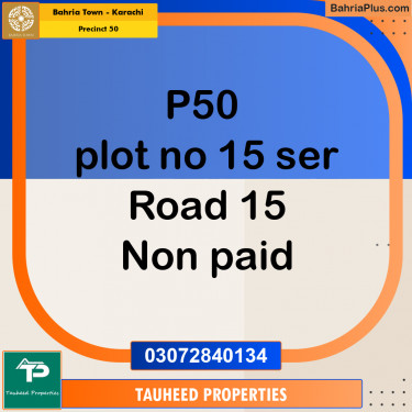 500 Sq. Yards Residential Plot for Sale in Precinct 50 -  Bahria Town, Karachi - (BP-203766)