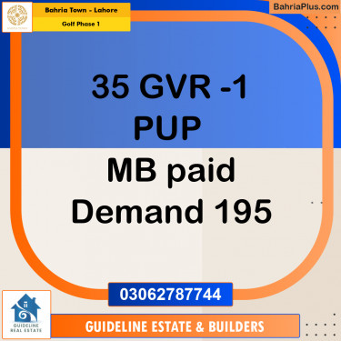 Residential Plot for Sale in Golf Phase 1 -  Bahria Town, Lahore - (BP-203830)