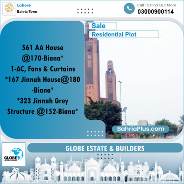 Residential Plot for Sale in Bahria Town, Lahore - (BP-203940)
