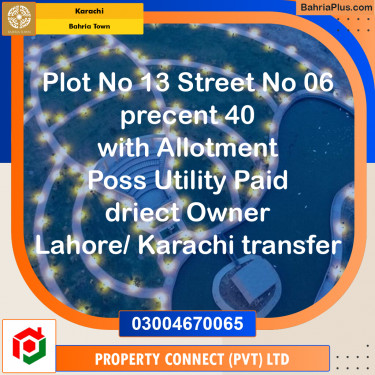Residential Plot for Sale in Bahria Town, Karachi - (BP-203980)