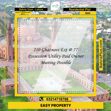 5 Marla Residential Plot for Sale in Sector F - Ghaznavi Ext. Block -  Bahria Town, Lahore - (BP-204170)