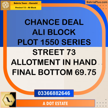 125 Sq. Yards Residential Plot for Sale in Precinct 12 - Ali Block -  Bahria Town, Karachi - (BP-204235)