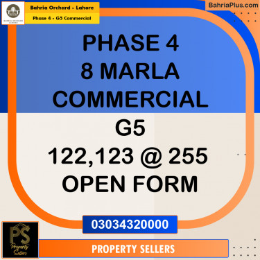 8 Marla Commercial Plot for Sale in Phase 4 - G5 Commercial -  Bahria Orchard, Lahore - (BP-204252)