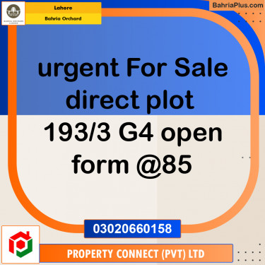 Residential Plot for Sale in Bahria Orchard, Lahore - (BP-204286)