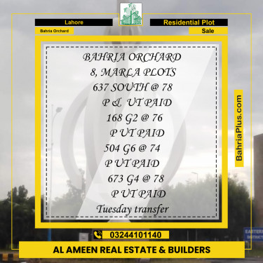 Residential Plot for Sale in Bahria Orchard, Lahore - (BP-204292)