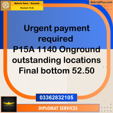 125 Sq. Yards Residential Plot for Sale in Precinct 15-A -  Bahria Town, Karachi - (BP-204435)