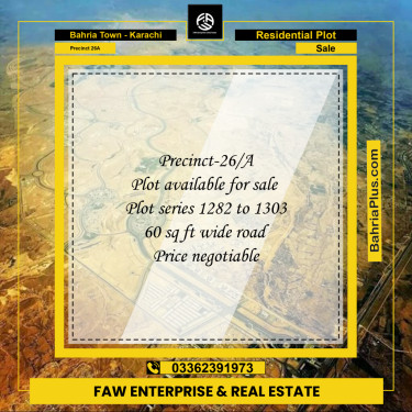 125 Sq. Yards Residential Plot for Sale in Precinct 26A -  Bahria Town, Karachi - (BP-204450)