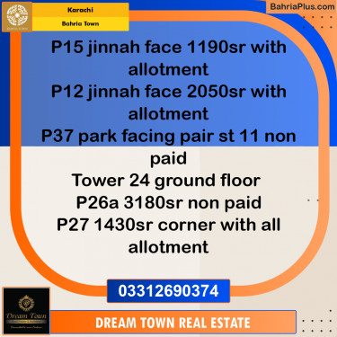 Residential Plot for Sale in Bahria Town, Karachi - (BP-204538)