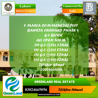 Commercial Plot for Sale in Bahria Orchard, Lahore - (BP-204561)