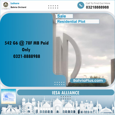 Residential Plot for Sale in Bahria Orchard, Lahore - (BP-204567)