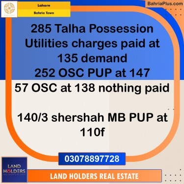 Residential Plot for Sale in Bahria Town, Lahore - (BP-204632)