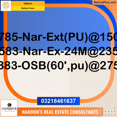 Residential Plot for Sale in Bahria Town, Lahore - (BP-204683)