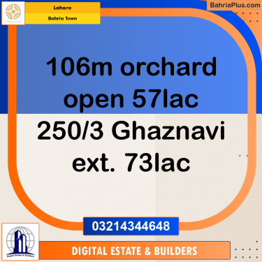 5 Marla Residential Plot for Sale in Bahria Town, Lahore - (BP-204697)