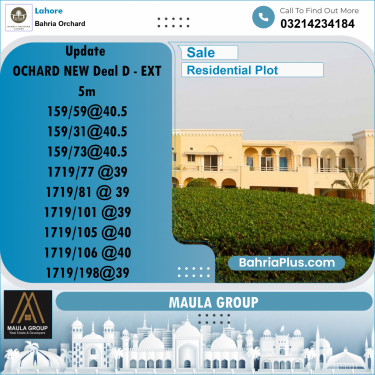 Residential Plot for Sale in Bahria Orchard, Lahore - (BP-204705)