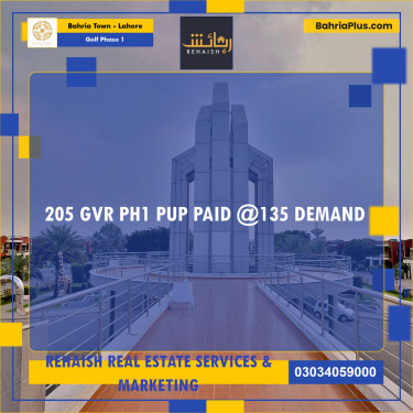 10 Marla Residential Plot for Sale in Golf Phase 1 -  Bahria Town, Lahore - (BP-204850)