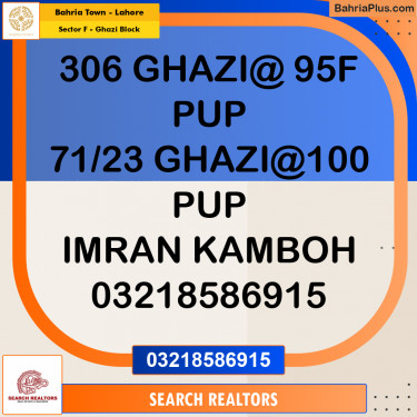 Residential Plot for Sale in Sector F - Ghazi Block -  Bahria Town, Lahore - (BP-204931)