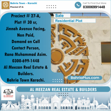 250 Sq. Yards Residential Plot for Sale in Precinct 27-A -  Bahria Town, Karachi - (BP-204972)