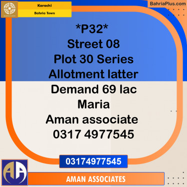 Residential Plot for Sale in Bahria Town, Karachi - (BP-205017)