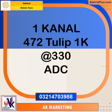 Residential Plot for Sale in Bahria Town, Lahore - (BP-205072)