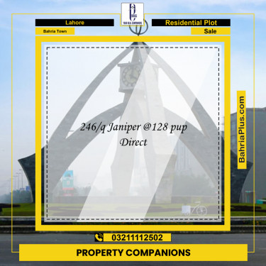 Residential Plot for Sale in Bahria Town, Lahore - (BP-205102)