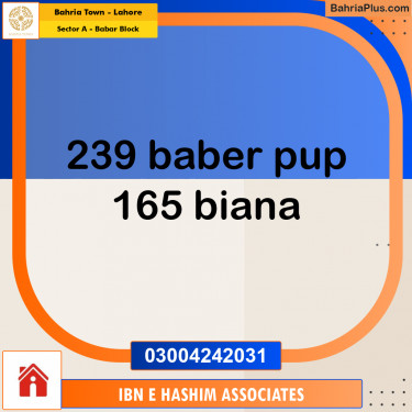 10 Marla Residential Plot for Sale in Sector A - Babar Block -  Bahria Town, Lahore - (BP-205143)